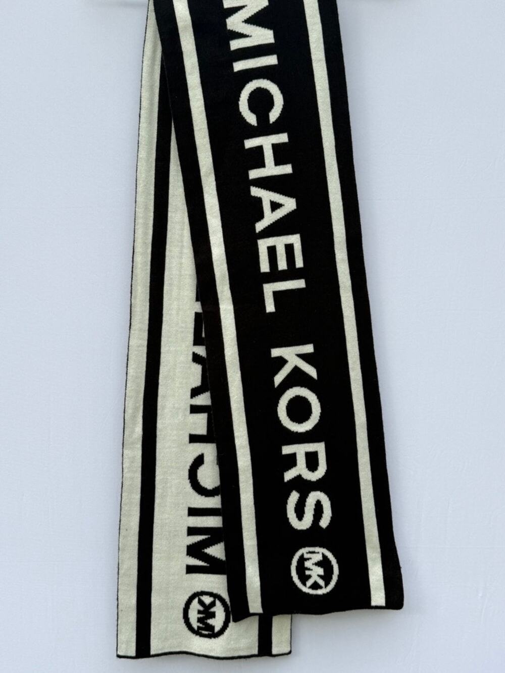 Michael Kors Reversible Bold Logo Knit Scarf